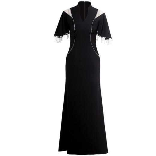 DLQ- A2592晚装礼服2020新款高级质感宴会修身显瘦礼服裙 商品图3