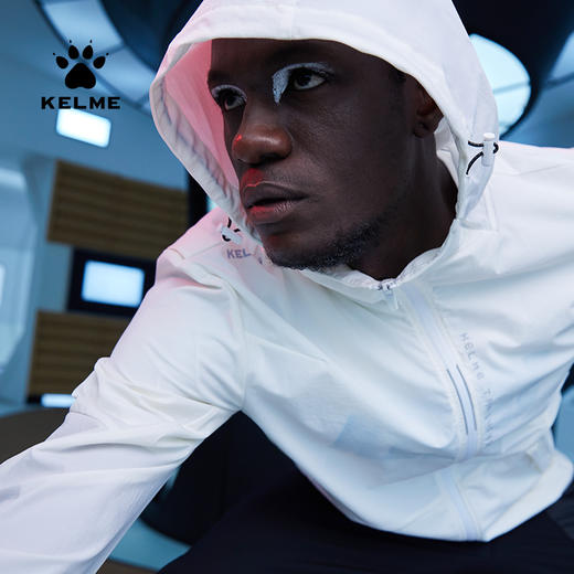 KELME卡尔美运动休闲外套新款春夏男士梭织连帽开衫拉链上衣 商品图3