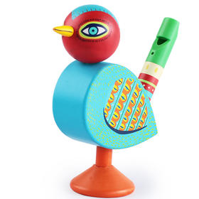 djeco儿童宝宝曼波小鸟叫卡通吹口哨玩具安全无毒幼儿园2-3岁益智