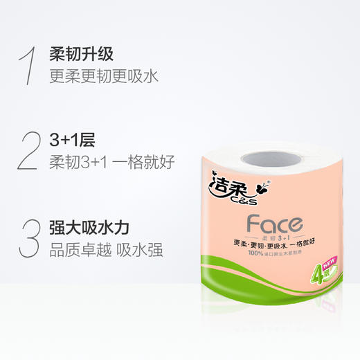 PJ199-12洁柔卫生纸(Face有芯)(12卷装)*3提 商品图1