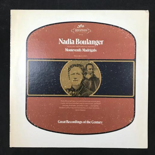 LP黑胶唱片 克劳迪奥·蒙特威尔地《牧歌》 娜迪亚·布朗热指挥 商品图0