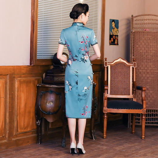 中国风复古，演出走秀改良版旗袍裙TY-JYJ-016 商品图2