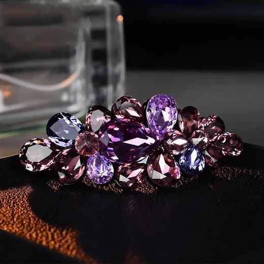 LBE-thj719新款时尚精品弹簧夹发卡高档水晶发夹 商品图4