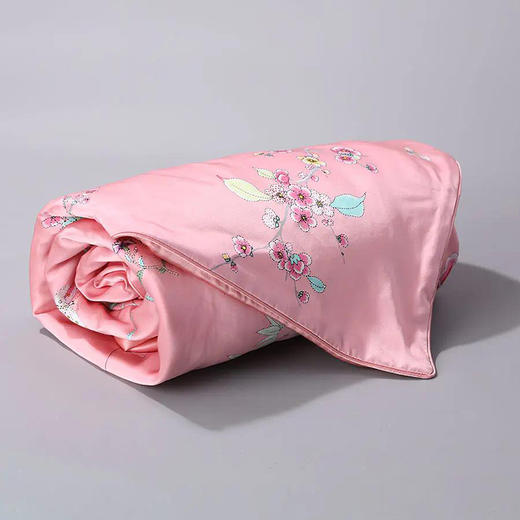 【皇锦】满庭芳·真丝印花小方毯 商品图1