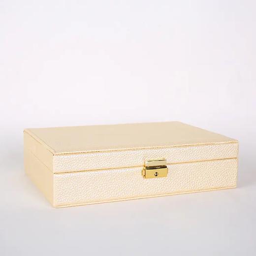 ZF618新款高档PU皮荔枝纹首饰收纳盒 商品图4