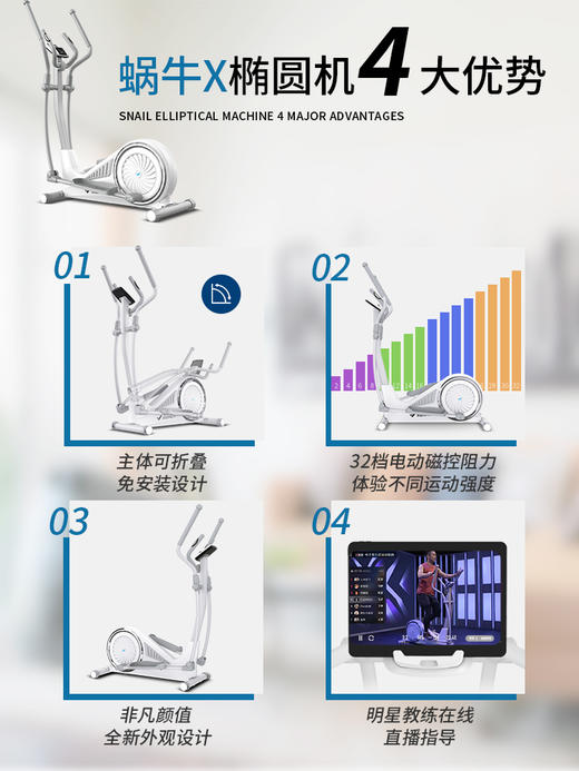 【品牌特价】麦瑞克椭圆机家用太空漫步机 国家体育总局合作国家队员专用 商品图2