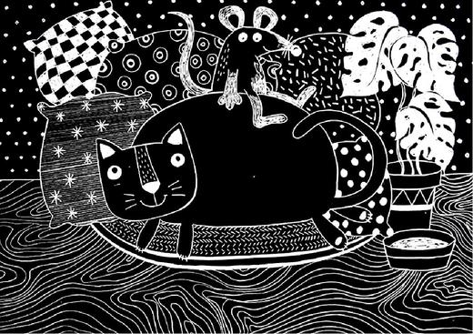 《猫和老鼠》线描【自动发货：下单后，点击手机短信中收到的链接，即可获取文件下载的链接；如有任何问题，可添加客服微信hm33268获得帮助】
 商品图0