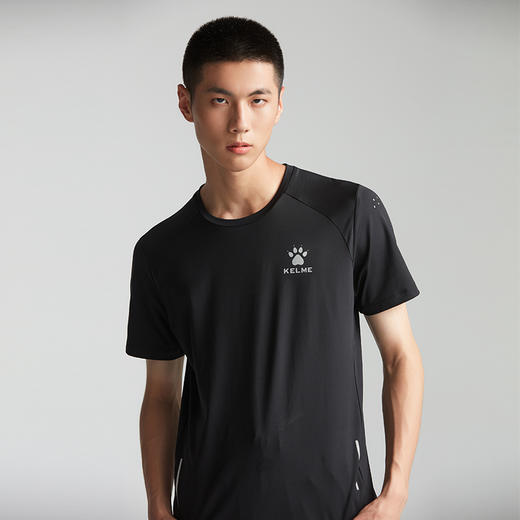 KELME卡尔美运动训练短袖夏季新款男士休闲圆领跑步速干T恤衫 商品图2