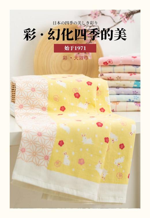 5F  毛巾美术馆彩系列浴巾  70*140 商品图0