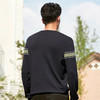 圣得西圆领套头长袖T恤男2020秋季新款撞色条纹卫衣2052047502 商品缩略图4