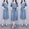 AHM  yyh7005时尚牛仔连衣裙女中长款 商品缩略图1