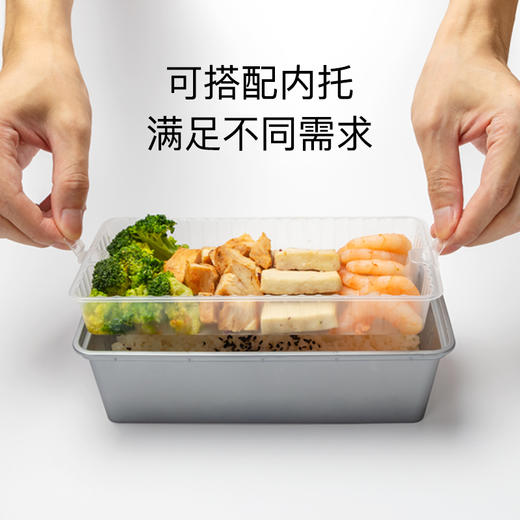 喇叭花一次性餐盒创意日式打包盒外卖带盖长方形盖饭快餐盒便当盒 商品图4