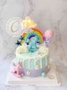 #彩虹 #木马 #派对 A款 忌廉蛋糕（默认自提，收费配送请联系客服） 商品缩略图0