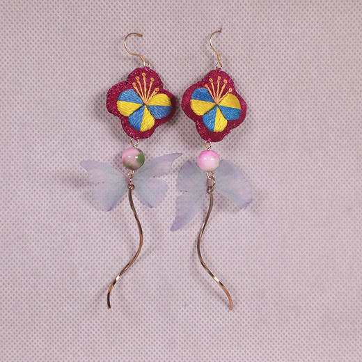 刺绣耳环