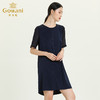 乔万尼新款夏季真丝桑蚕丝连衣裙气质宽松显瘦纯色中长裙ES2E185 商品缩略图3