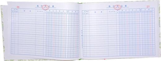 立信前通16开账簿账本账册100张200页税务财务会计出纳记账台账268*192mm 商品图7