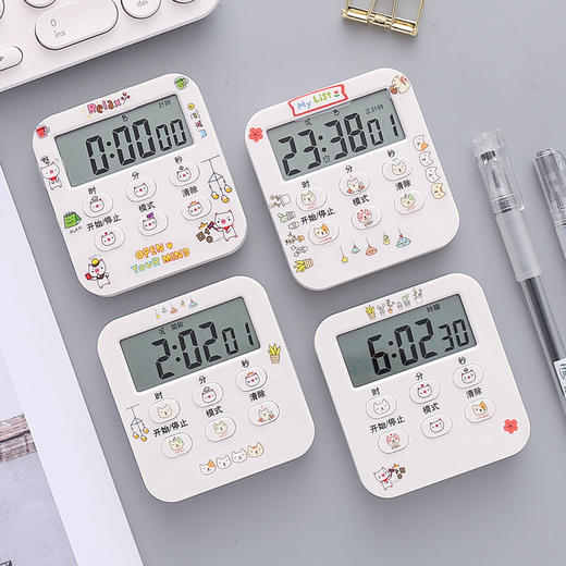 时间管理桌面秒表 | 学生学习做题倒计时器 厨房闹钟定时器. 商品图1