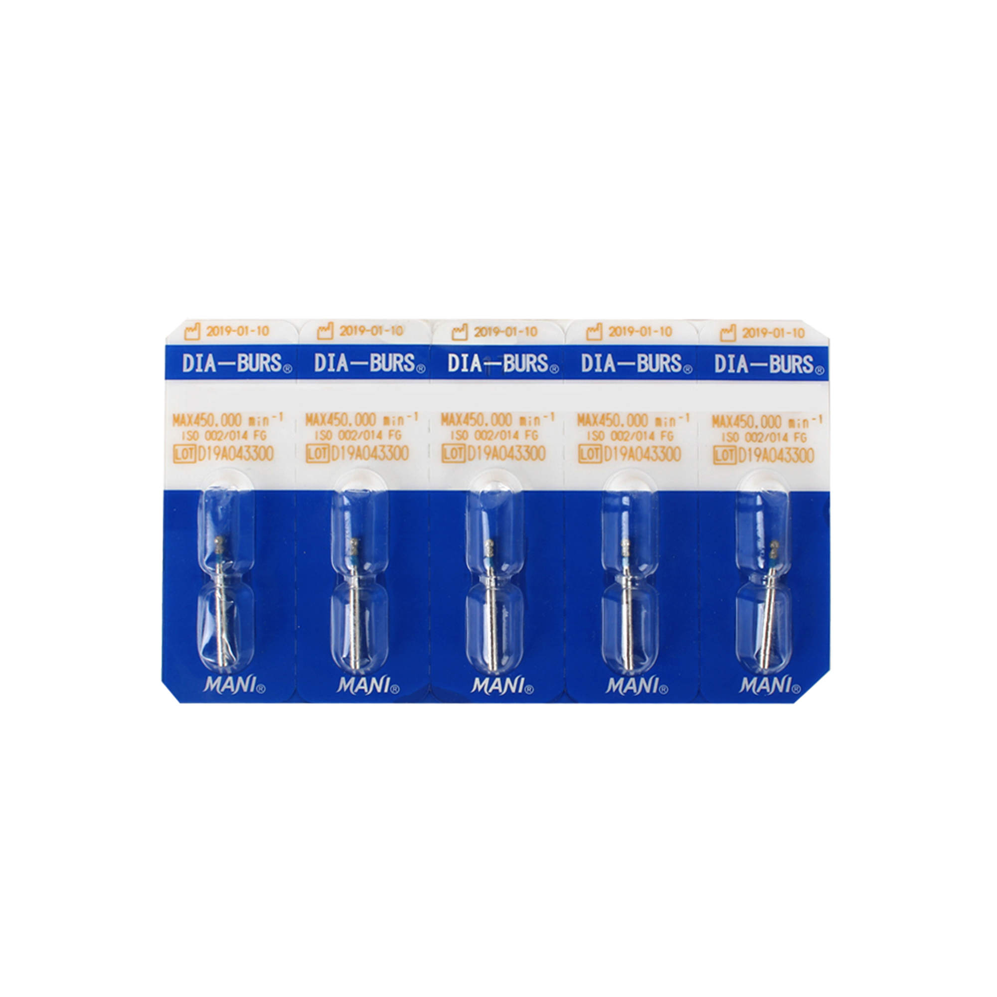 金刚砂车针（马尼 金刚砂车针  标准砂蓝标  5支*1板  bc）