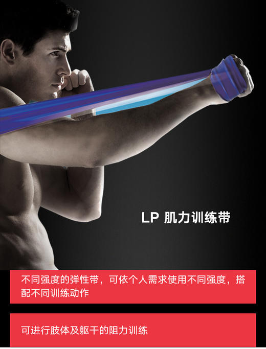 LP845 有氧肌力训练带 瑜伽拉力带 弹力带 居家健身带 商品图1