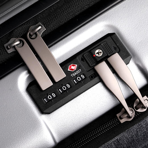 银座高档前开口商务旅行箱口袋型BY-9385 商品图12