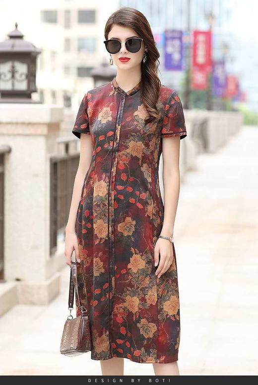 诗梦缘，2020，欧州潮流时尚香云纱，印花裙 商品图1