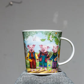 【丹侬DUNOON】英国原产丹侬骨瓷咖啡杯茶杯 三只小猪  320ML