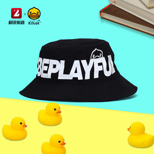 B.Duck小黄鸭精品四季B.Duck成人纯棉渔夫帽（黑色） BP902802 商品图0
