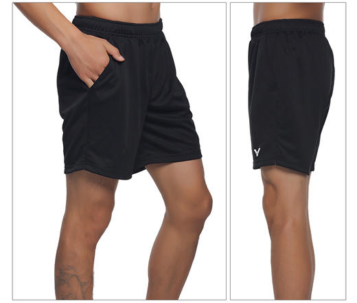 VICTOR威克多羽毛球服短裤男款夏季透气休闲运动训练3096黑色 商品图1