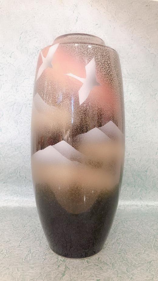 5F 石村日本进口九谷烧花瓶 商品图0