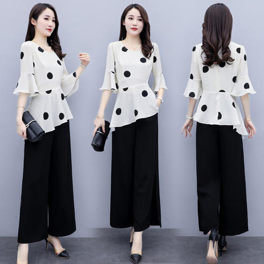 WZNH-YKSL6020欧洲站时装气质时尚小个子职业洋气减龄套装 商品图0