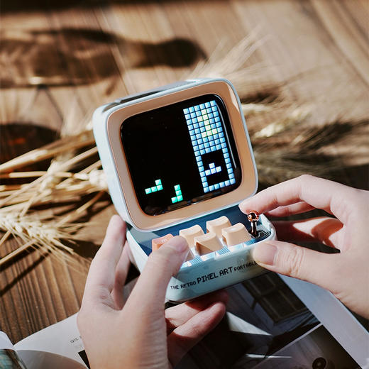 Divoom点音像素蓝牙音箱闹钟迷你无线复古小音响JQR 商品图2