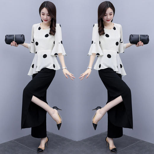 WZNH-YKSL6020欧洲站时装气质时尚小个子职业洋气减龄套装 商品图2
