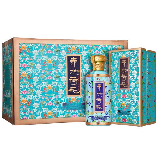 【2020年  9折秒杀】赤水荷花 珐琅彩 酱香型 53度 500ml*6【整箱装】 商品图1