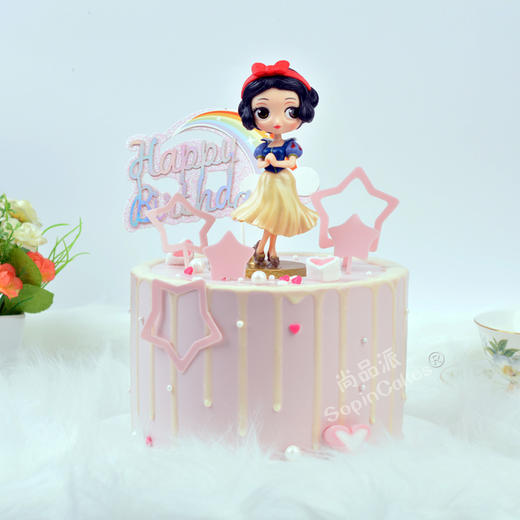 白雪公主奶油鲜果蛋糕+赠送LED发光帽【惠州】 商品图2