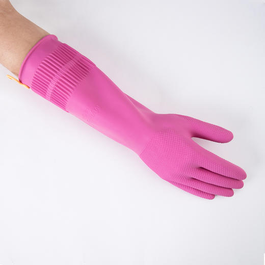 【代发】韩国原产Myungjin带挂钩厨用乳胶清洁手套 商品图2