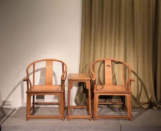 红桥红  家具严选  缅甸花梨（大果紫檀）  【如意纹素面圈椅三件套】 商品图0