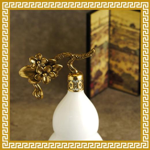 【麦玲玲正版授权】吉庆堂 万代昌盛白玉葫芦 商品图2