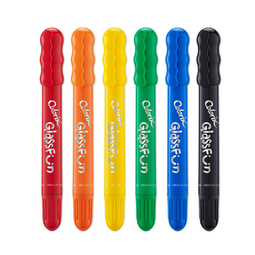 AMOS韩国原装12色进口儿童玻璃画板可旋转玻璃蜡笔 商品图3