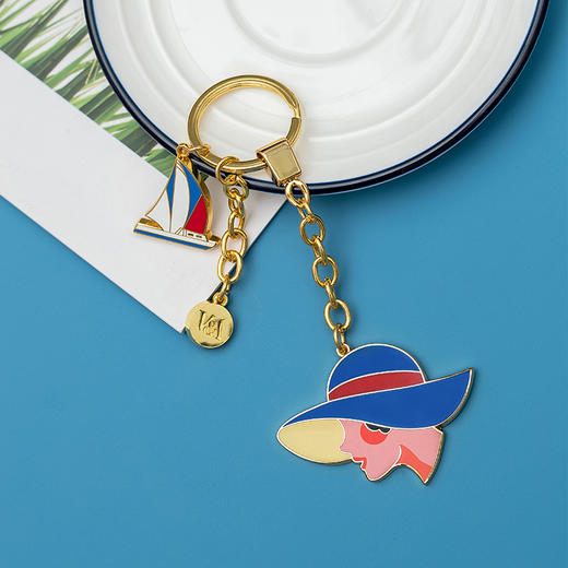V&A博物馆 沙滩女人系列钥匙扣时尚个性潮钥匙链包包挂件 商品图0