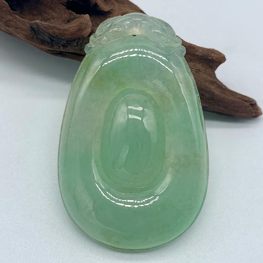 派瑞翡翠 翡翠福贝 糯种 绿色 商品图0