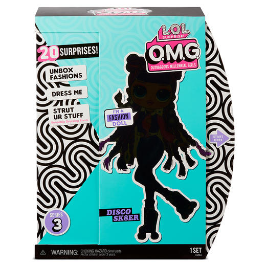 MGA  L.O.L.惊喜拆拆球 O.M.G.潮流时尚娃娃 轮滑少女  MGAC567196E7C 商品图3