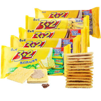 康师傅3+2苏打夹心饼干125g（口味随机）（仅供济南市区） 商品图0