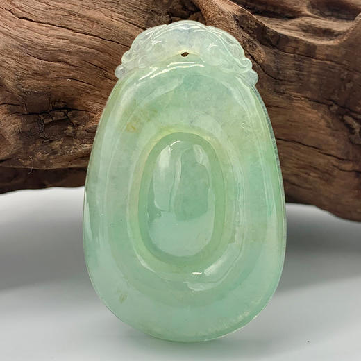 派瑞翡翠 翡翠福贝 糯种 绿色 商品图3