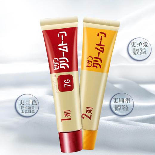 现货日本HOYO美源Bigen白发专用染发剂染发膏天然纯植物快速遮白4G/7G 商品图4