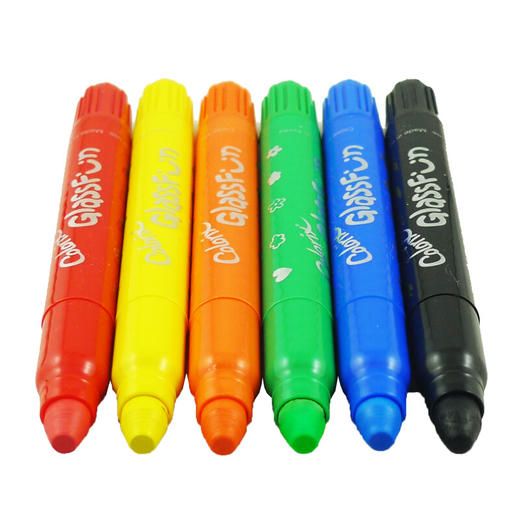 AMOS韩国原装12色进口儿童玻璃画板可旋转玻璃蜡笔 商品图2