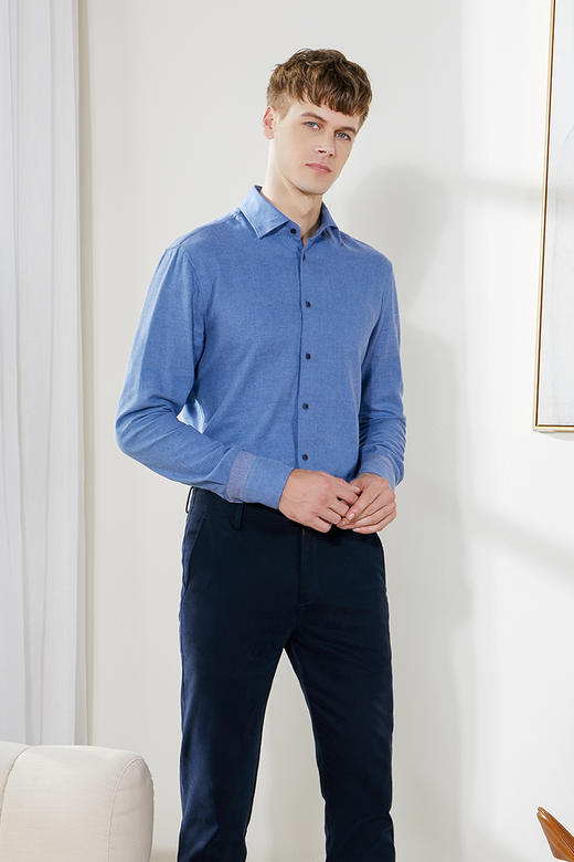 callisto磨毛加厚面料衬衫  FPSTL322C 商品图0