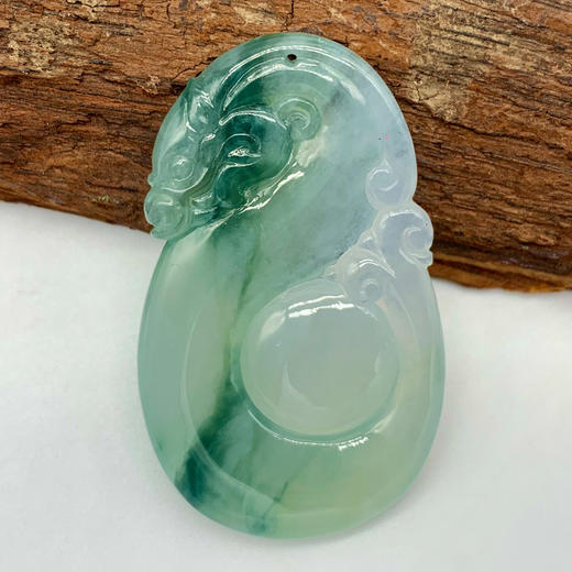 派瑞翡翠 翡翠龙 糯种 飘花 商品图0