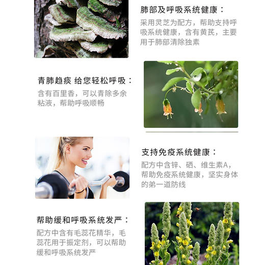 现货  swisse肺动能片90粒草本复合维生素清肺片清肺养肺防粉尘雾霭 商品图3