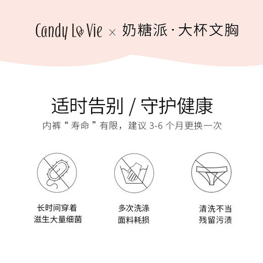 大胸显小无痕抹胸配套内裤女士三角裤轻薄透气速干 商品图4