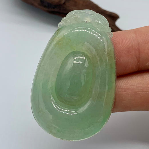 派瑞翡翠 翡翠福贝 糯种 绿色 商品图2